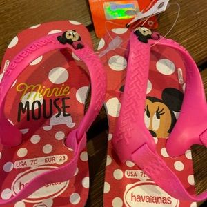 New Havaianas little girls flip flops